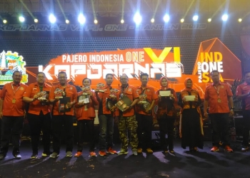 Komunitas Pajero Indonesia saat gelar Kopdarnas VI 2019, di ICE BSD, Kota Tangerang, Sabtu (12/10/2019)