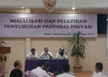 Bappeda Kota Cilegon menggelar sosialisasi dan penyuluhan proposal inovasi di Hotel Jayakarta, Kecamatan Anyer, Rabu (30/10). LUKMAN HAPIDIN/BANTEN POS
