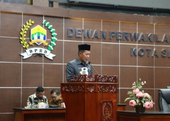 Walikota Serang Syafrudin saat menyampaikan usulan Raperda dalam Sidang Paripurna DPRD Kota Serang beberapa waktu yang lalu