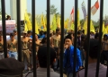 Aksi mahasiswa PMII di Kawasan Pusat Pemerintah Provinsi Banten, Selasa (1/10/2019).
