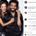 Mo Salah saat dipeluk Alessandra Ambrosio untuk sampul majalah / ISTIMEWA