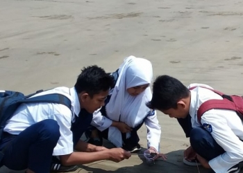 Wakili Lebak di Tingkat Nasional, Siswa SMPN 2 Malingping Teliti Ubur-Ubur