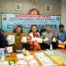 Direktur Reserse Narkoba (Ditresnarkoba) Polda Banten, Kombes Yohanes Hernowo didampingi Kabid Humas Kombes Pol Edy Sumardi saat konferensi di Mapolda Banten, Jumat (1/11/2019) / RULIE SATRIA