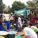 HMTL Unbaja menyalurkan air bersih di Desa Pontang, Kecamatan Pontang, Kabupaten Serang, Minggu (15/12/2019)