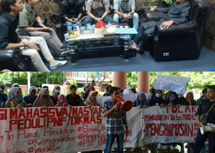 Ramai-ramai Gugat SOTK Nadiem, Penmas Banten Audiensi, PNF Makassar Aksi