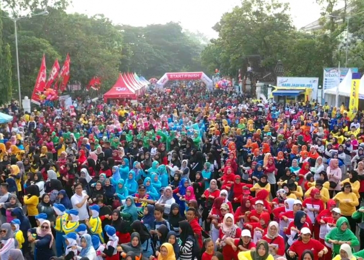 Sambut Hari Jadi Lebak Ke 191, Pemkab Lebak Gelar Senam Massal