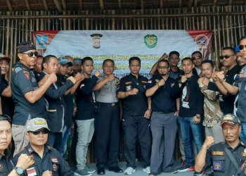Silaturahmi TNI-Polri bersama organisasi masyarakat DPC BPPKB Kabupaten Serang di Cikande, Selasa (17/3/2020).