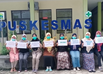 Tenaga Kesehatan di Puskesmas Kilasah (Dok: BantenPos)