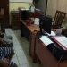 Dua pelaku judi lanai menjalani pemeriksaan penyidik di Mapolsek Pontang, Kemarin.