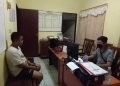 Pelaku Pencurian HP tengah menjalani pemeriksaan oleh penyidik kepolisian di Mapolsek Pontang.