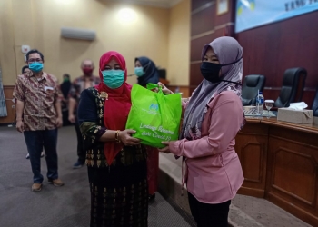 Penyerahan bantuan dari Kementrian PPPA
