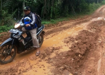 Jalan Lintas Cigemblong-Cihara Rusak Parah