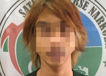 Tersangka HA yang diamankan Satres Narkoba Polres Pandeglang.