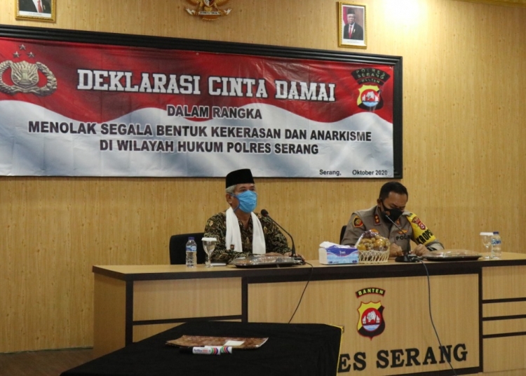 Ulama Di Serang Ajak Masyarakat Santun Dalam Aksi Penolakan UU Omnibus Law