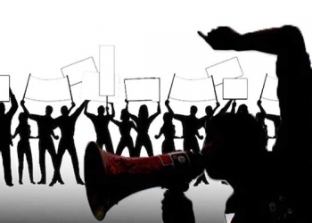 Ilustrasi aksi protes warga