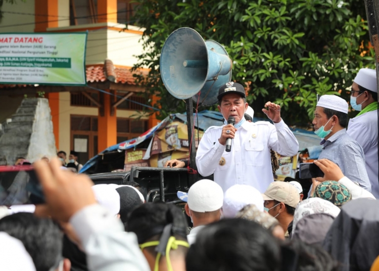 FPUIB Padati Ats-Tsauroh, Syafrudin Orasi di Mobil Komando