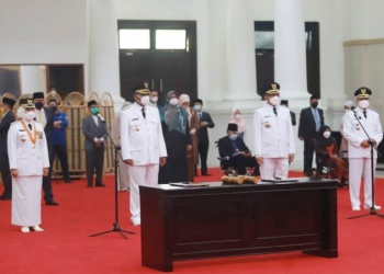 Gubernur Banten Resmi Lantik Kada Cilegon dan Kabupaten Serang