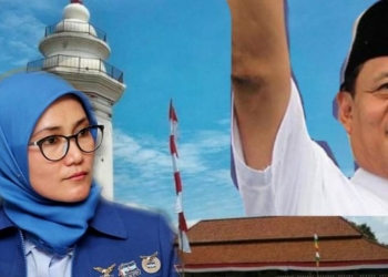 Bupati Lebak Iti Octavia Jayabaya dan Gubernur Banten Wahidin Halim.