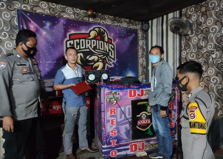 Bandelnya Minta Ampun, Sound system DJ Cafe Scorpion Diangkut Polsek Ciruas