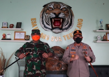 Awali kerja, AKBP Yudha Satria Sowan ke Dandim Serang
