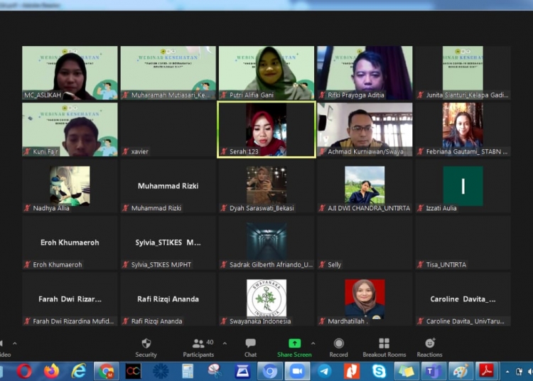 Jawab Keresahan Warga Tentang Vaksin,  KKM 26 Untirta Gelar Webinar Kesehatan