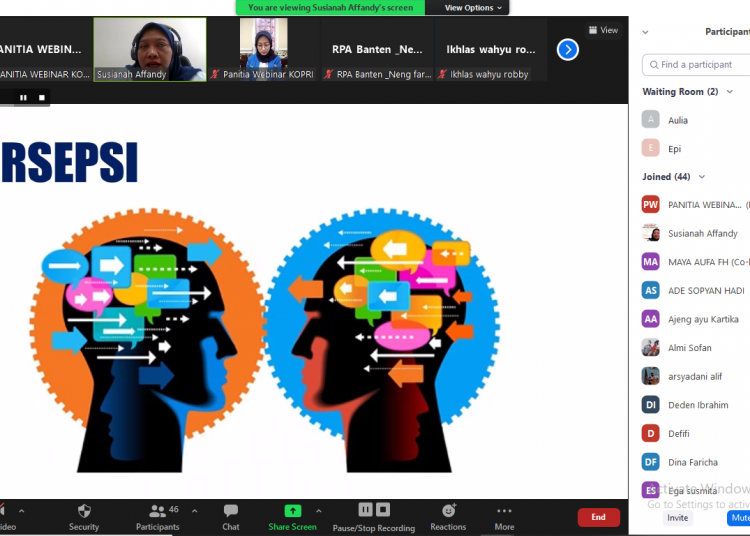 Webinar KOPRI UIN SMH Banten Sorot Fenomena Childfree