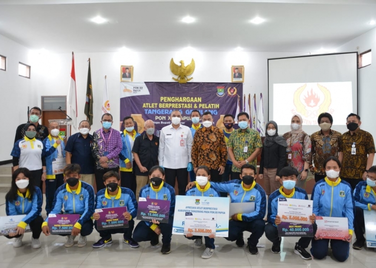 Atlet PON XX Papua Diapresiasi, Pemkab Tangerang Bekerjasama Dengan Swasta