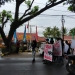 Puluhan Mahasiswa Lebak, saat lakukan aksi demo di depan Kantor BPN Lebak / HERI