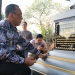 Walikota Cilegon, Helldy Agustian, saat menyempatakan diri mengunjungi Makam Pahlawan Geger Cilegon, disela kegiatannya ke Manado / ISTIMEWA