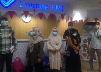 Sejumlah CPMI yang diduga menjadi Tindak Pidana Perdagangan Orang (TPPO) ke Arab Saudi Berhasil digagalkan oleh BP2MI wilayah Banten, di Terminal 3 Bandara Internasional Soekarno-Hatta, Tangerang, Banten, Selasa (7/12).