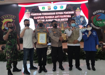 Lomba Kampung Tangguh Anti Narkoba, Polres Serang Raih Piala Gubernur Banten