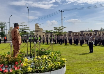 Cek Kesiapan Ops Lilin Maung 2021, Polres Serang Gelar Pasukan