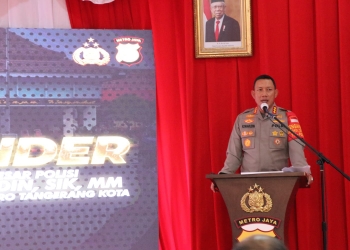 Kapolres Metro Tangerang Kota Kombes Pol Komarudin.