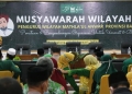 Andika Hazrumy saat membuka Muswil Mathla'ul Anwar Provinsi Banten 2022.