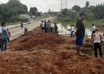 Lokasi galian proyek yang menimbulkan korban jiwa.