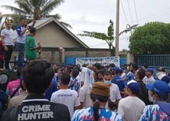 Ormas Demo Tuntut Penutupan Tambak Udang yang Diduga Ilegal