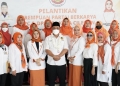 Pengurus Perempuan Berkarya Provinsi Banten bersama Ketua DPD Partai BErkarya Provinsi Banten, Helldy Agustian.