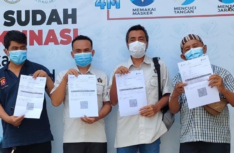 Anggota PWI Kabupaten Tangerang Menerima Vaksinasi Booster