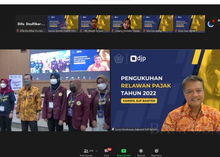 DJP Banten Kukuhkan Relawan Pajak Mahasiswa dan Non Mahasiswa