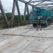 Kondisi perbaikan jembatan Ciujung baru.