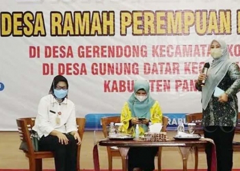 Bupati Pandeglang, Irna Narulita saat launching DRPPA.