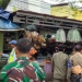 PKL di Pasar Rangkasbitung saat akan ditertibkan oleh aparat gabungan Pemkab Lebak.