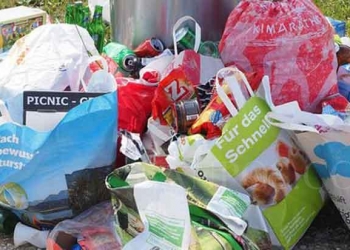 Ilustrasi tumpukan sampah.