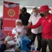 Kabinda Banten, Brigjen Pol Hilman saat mendampingi Pimpinan Ponpes Al-Qur’an Al-Khoziny, K.H Khozinul Abror vaksinasi.
