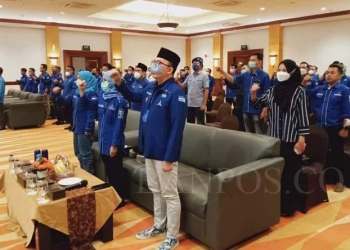 Suasana Roadshow DPD Partai Demokrat Banten ke DPC Partai Demokrat Kota Cilegon, Sabtu (12/3). LUKMAN HAPIDIN/BANTEN POS