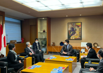 Duta Besar Republik Indonesia (Dubes RI) untuk Jepang dan Federasi Mikronesia, Heri Akhmadi bertemu dengan Gubernur Ibaraki Kazuhiko Oigawa, Walikota Hokota Kishida Kazuo, dan Walikota Mito Takahashi Yasushi di Mito, ibu kota Ibaraki.