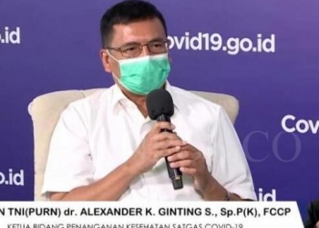 Ketua Bidang Penanganan Kesehatan Satgas Penanganan Covid-19, Alexander Kaliaga Ginting. (Foto: YouTube)