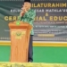 PB Mathla'ul Anwar, KH Embay Mulya Syarief sedang bertausiyah Pendidikan Akhlakul Karimah di Perguruan MA Malingping, Kamis (16/06)