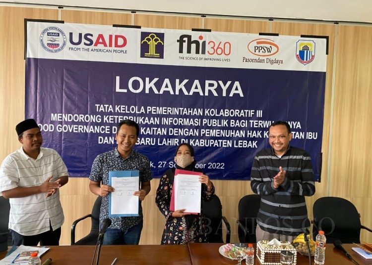 POKJA Wartawan dan PPSW Teken MoU Tentang AKI/AKB 