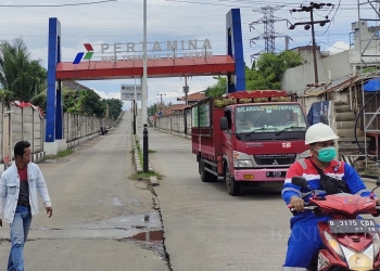 LUKMAN HAPIDIN/BANTEN POS
Suasana pintu masuk Pertamina Tanjung Gerem Kota Cilegon, Rabu (9/10/2022).